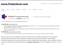 Tablet Screenshot of chokesaver.com